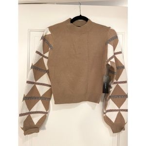 Lulus NWT Balloon Sleeve Alpine Sweater